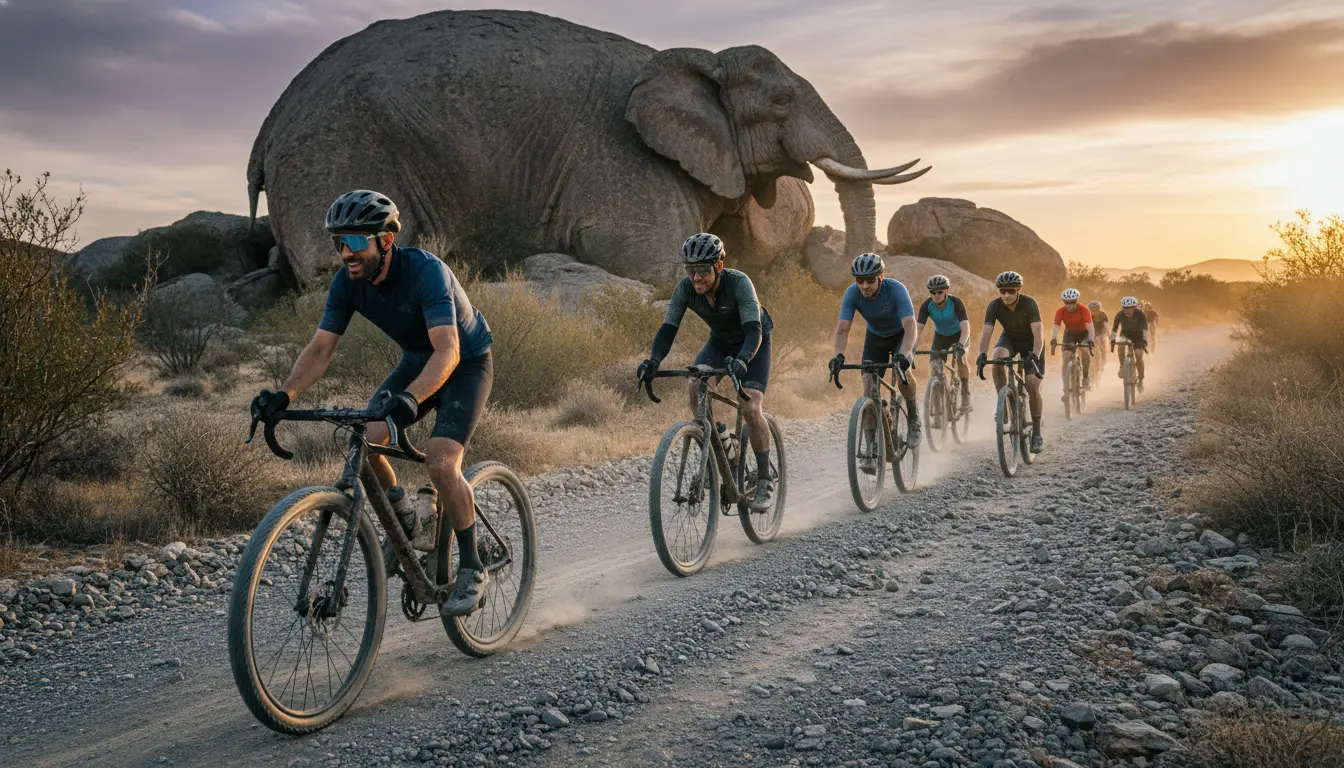 Elephant rock gravel ride evenement